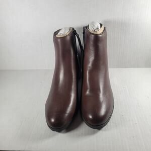 Naturalizer Brown Leather Ankle Booties